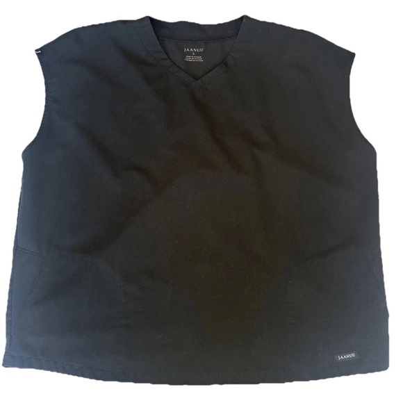 Jaanuu Women’s Oversized Black Scrub Top Black Size Large - Picture 1 of 5
